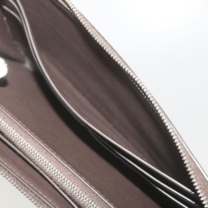 Bottega veneta Long Wallet Leather Brown Auth bs12107