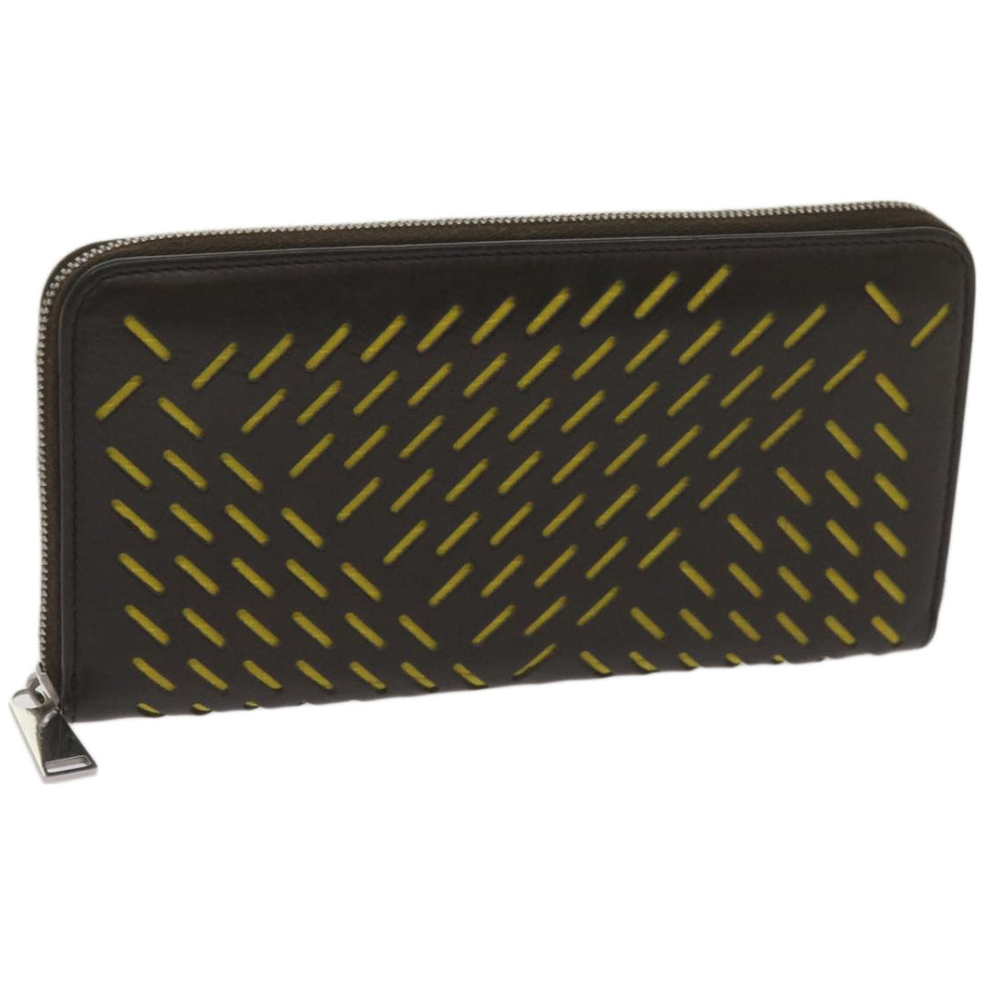 Bottega veneta Long Wallet Leather Brown Auth bs12107