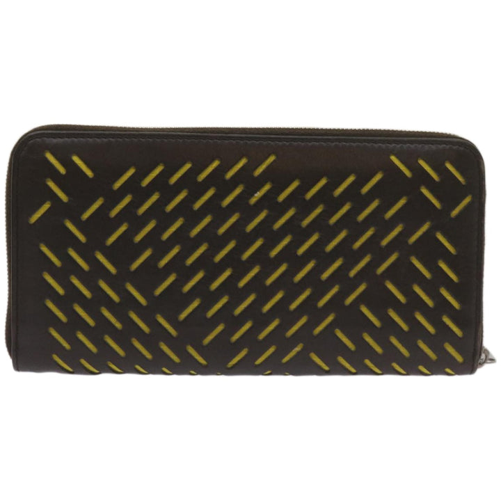 Bottega veneta Long Wallet Leather Brown Auth bs12107