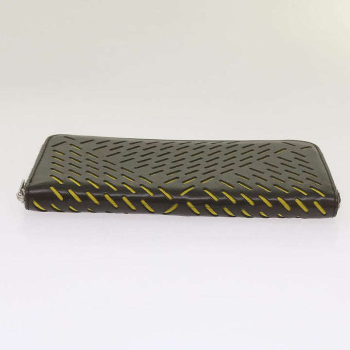 Bottega veneta Long Wallet Leather Brown Auth bs12107