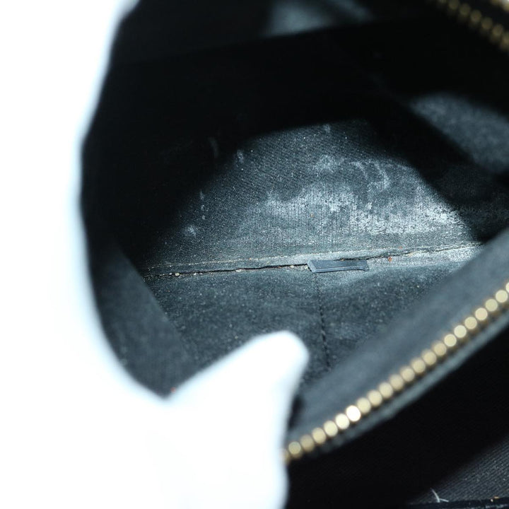 Chloe Hand Bag Leather Black Beige bs12116