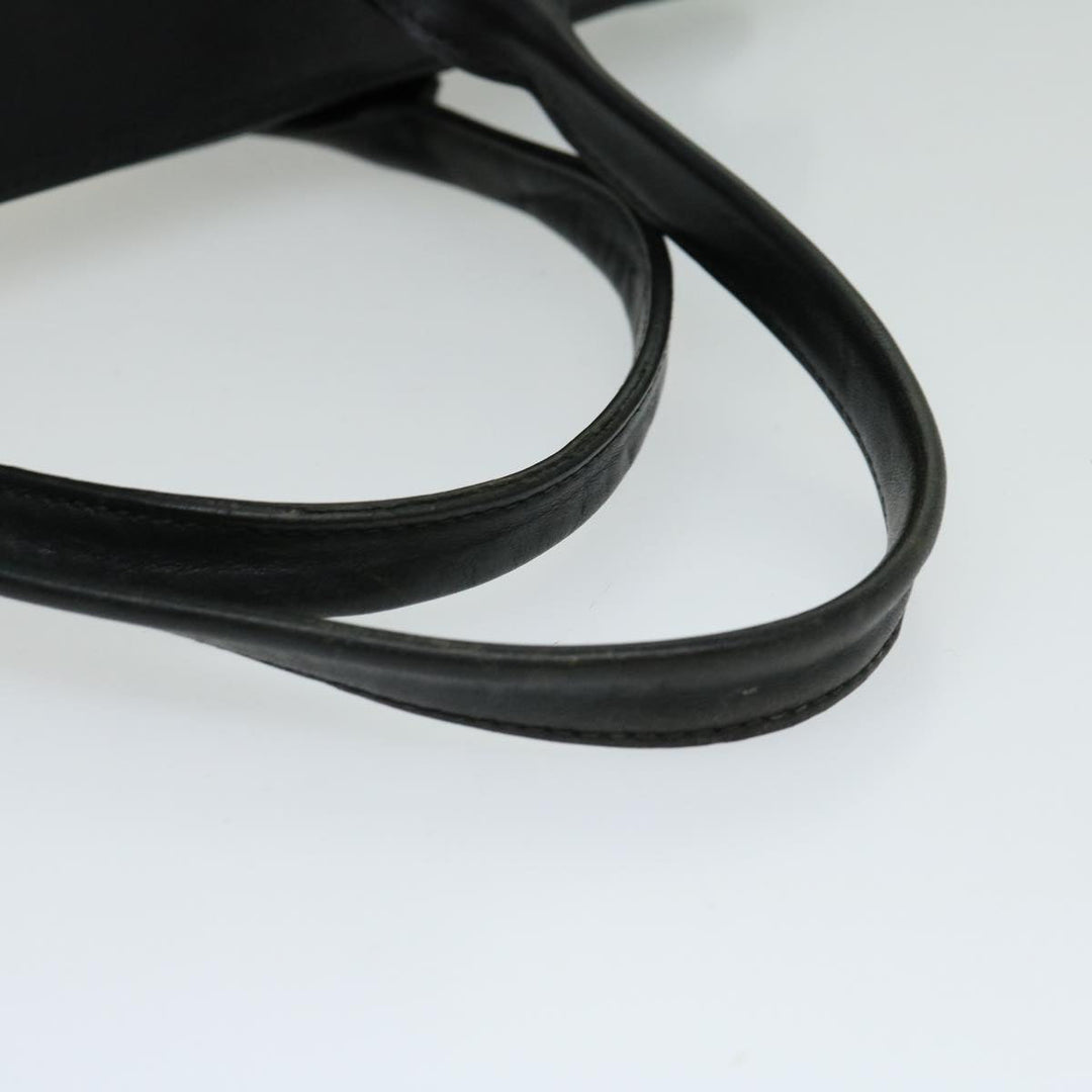 Chloe Hand Bag Leather Black Beige bs12116