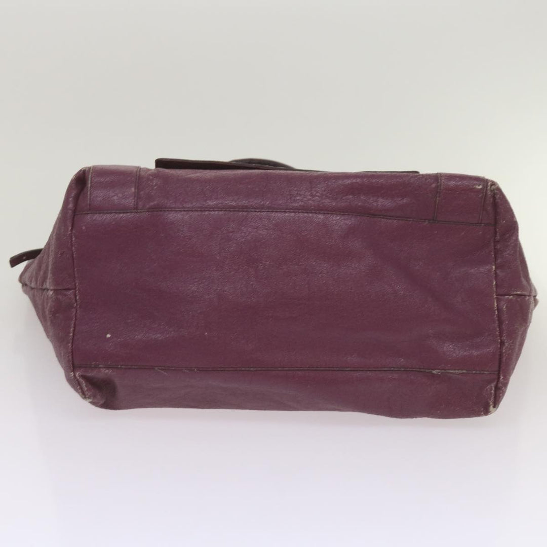 Chloe Wallet Hand Bag Leather 4Set Black Purple Brown bs12169