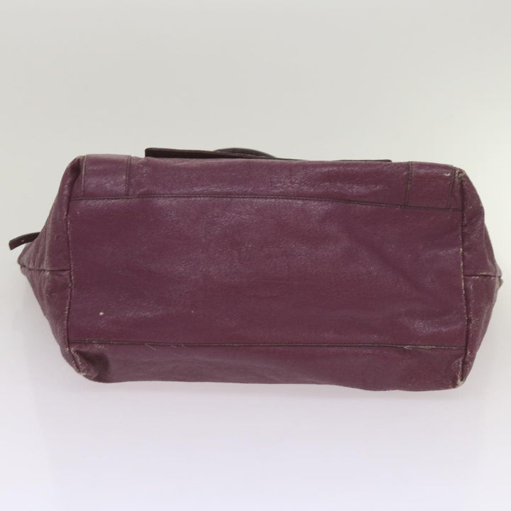 Chloe Wallet Hand Bag Leather 4Set Black Purple Brown bs12169