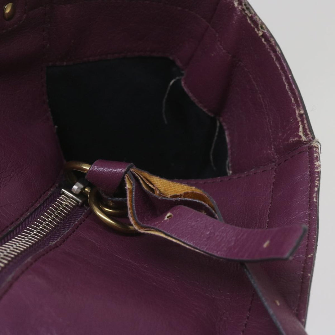 Chloe Wallet Hand Bag Leather 4Set Black Purple Brown bs12169