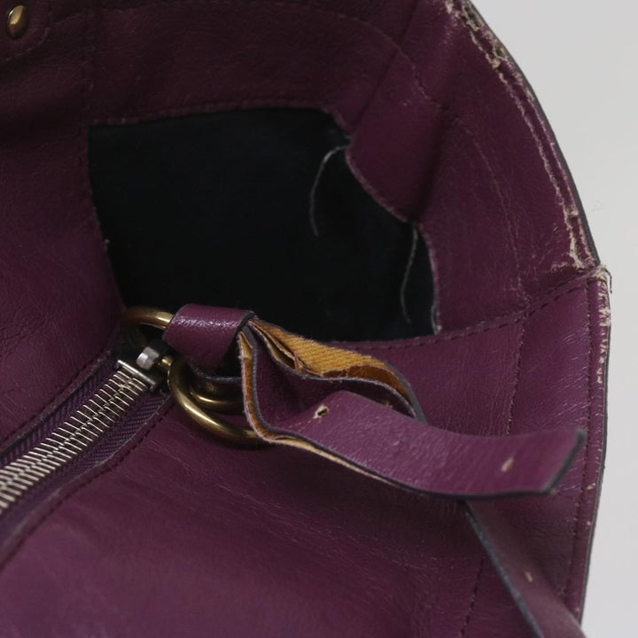Chloe Wallet Hand Bag Leather 4Set Black Purple Brown bs12169