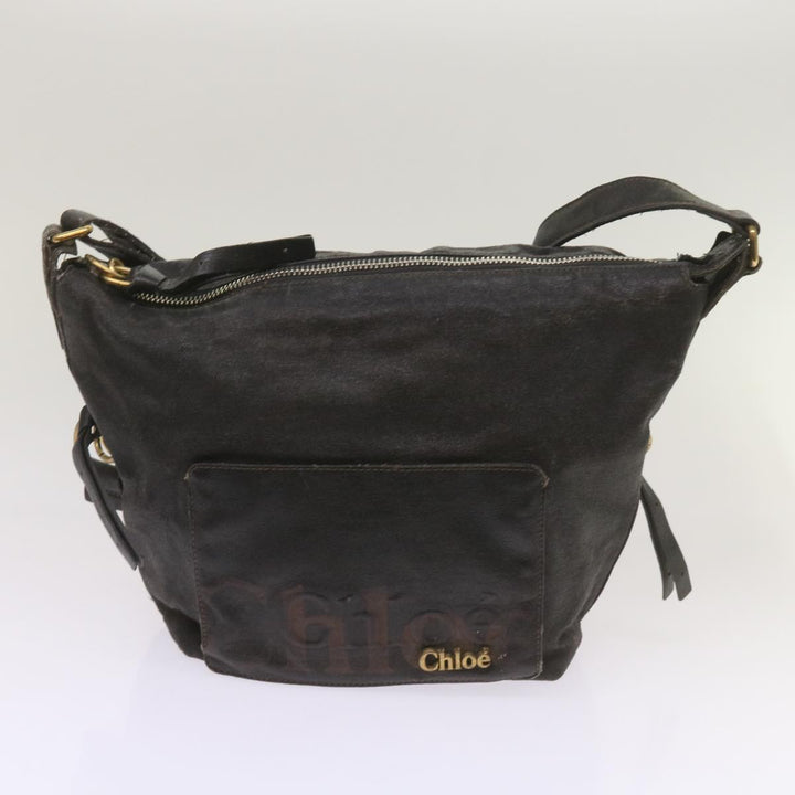 Chloe Wallet Hand Bag Leather 4Set Black Purple Brown bs12169