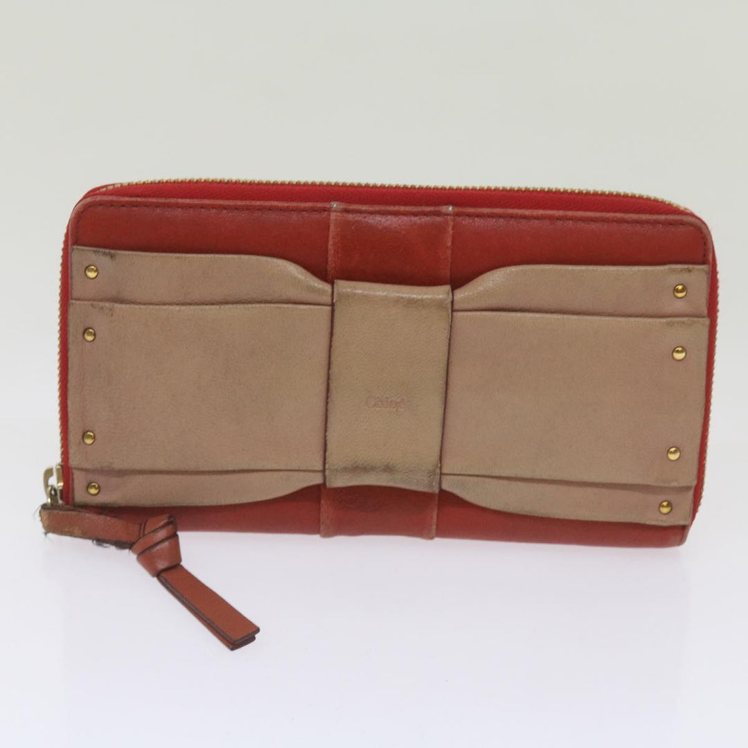 Chloe Wallet Hand Bag Leather 4Set Black Purple Brown bs12169