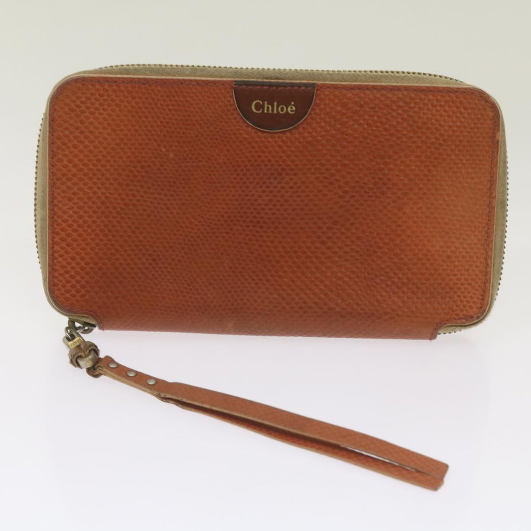 Chloe Wallet Hand Bag Leather 4Set Black Purple Brown bs12169
