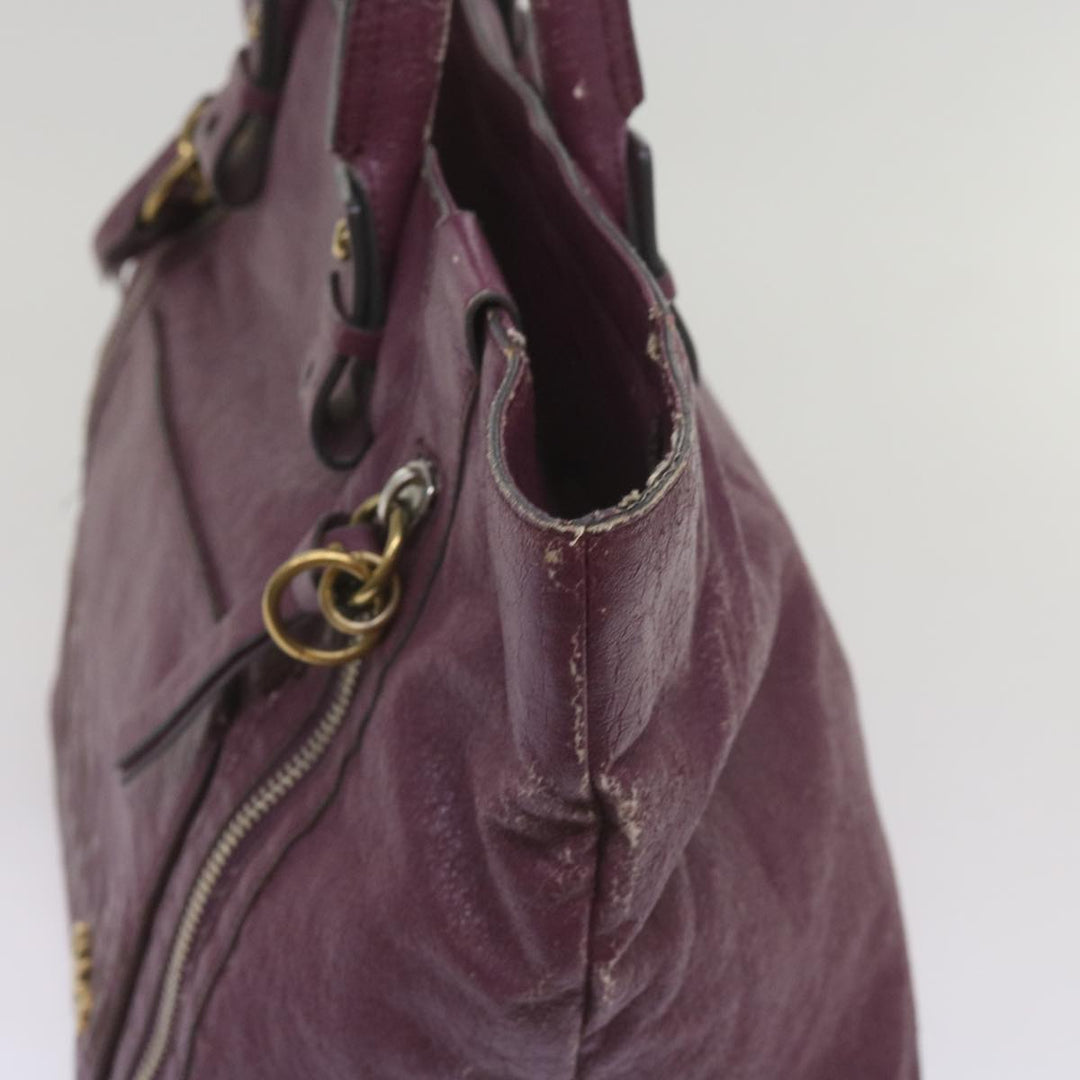 Chloe Wallet Hand Bag Leather 4Set Black Purple Brown bs12169
