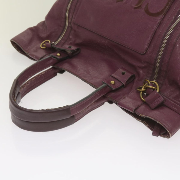 Chloe Wallet Hand Bag Leather 4Set Black Purple Brown bs12169