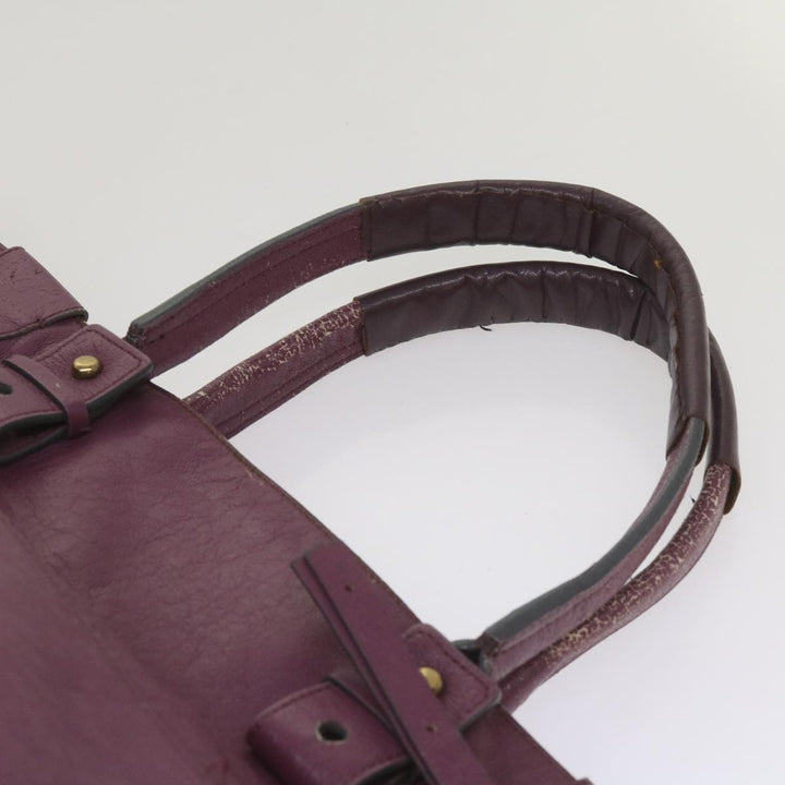 Chloe Wallet Hand Bag Leather 4Set Black Purple Brown bs12169
