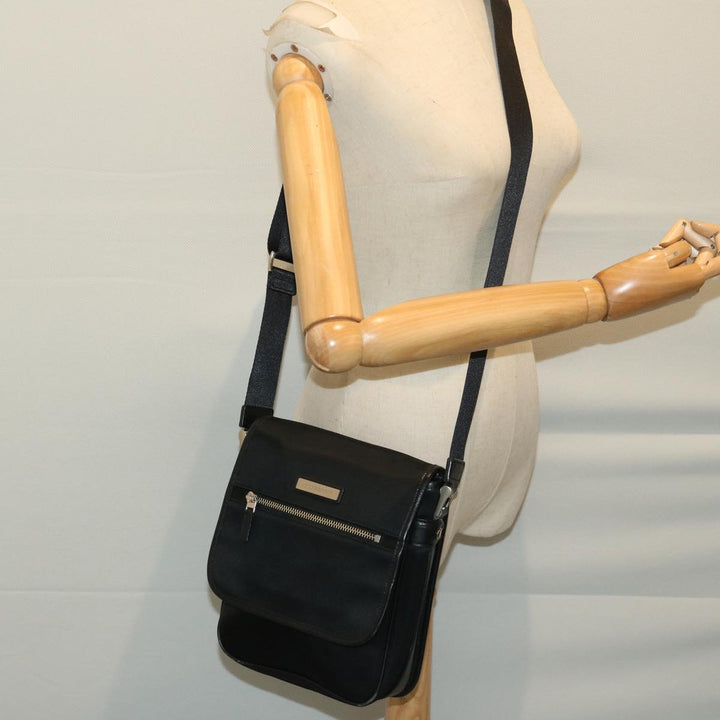 Burberry Shoulder Bag Nylon Black Auth bs12201