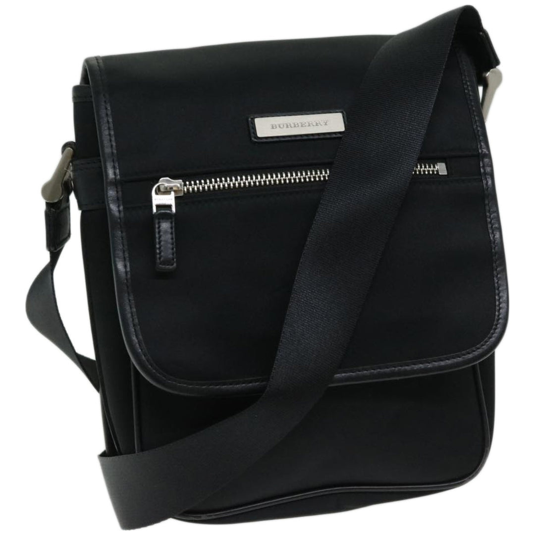 Burberry Shoulder Bag Nylon Black Auth bs12201