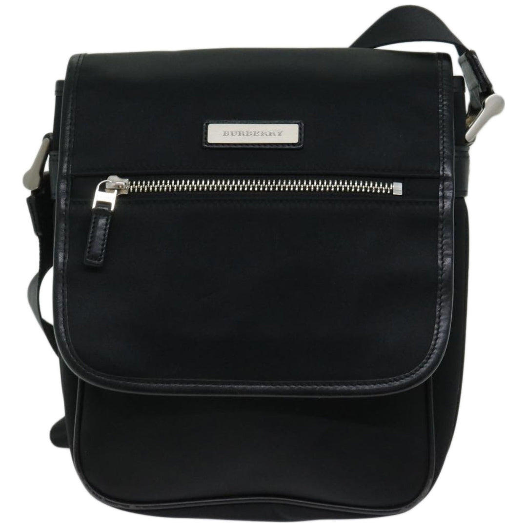 Burberry Shoulder Bag Nylon Black Auth bs12201