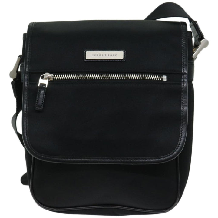 Burberry Shoulder Bag Nylon Black Auth bs12201