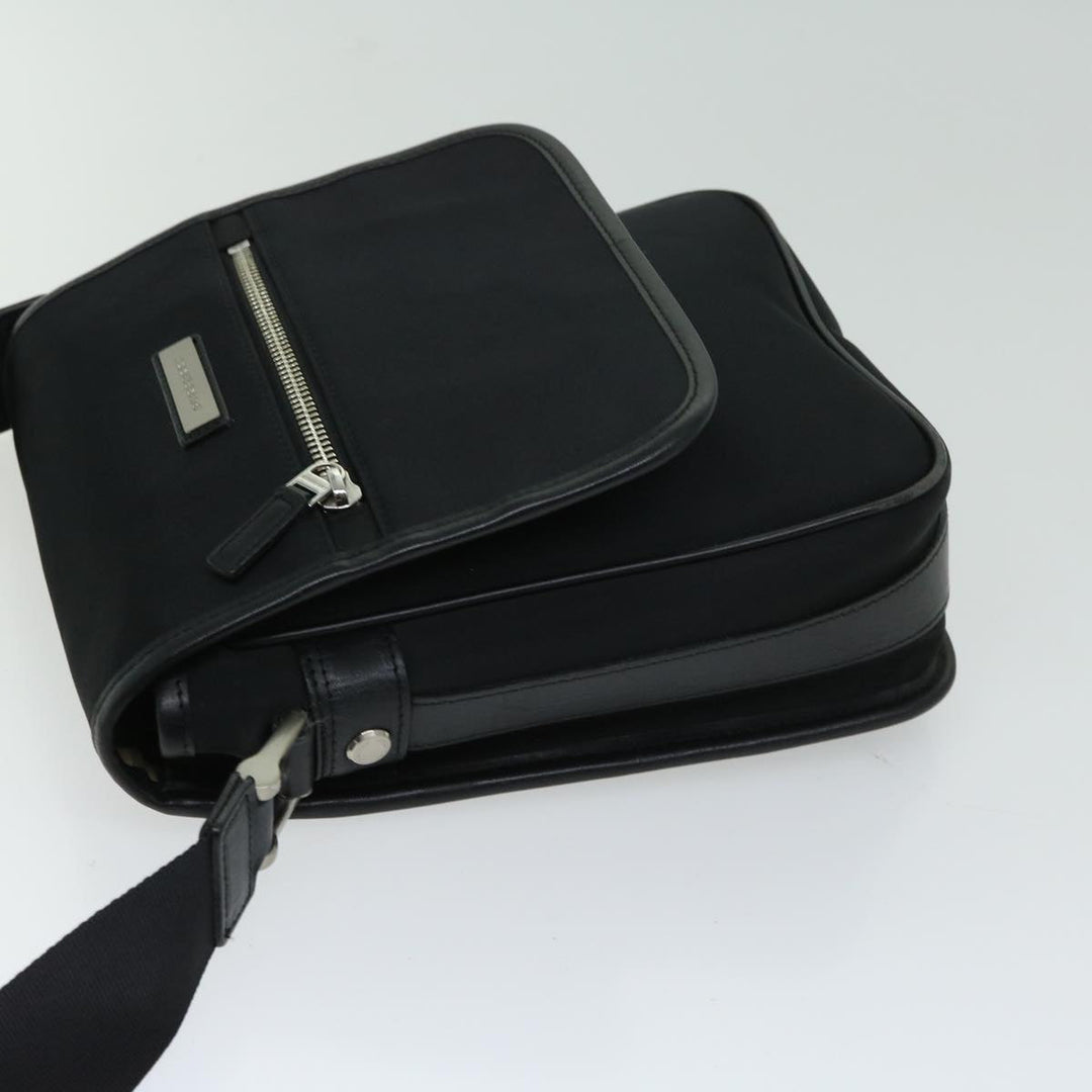 Burberry Shoulder Bag Nylon Black Auth bs12201