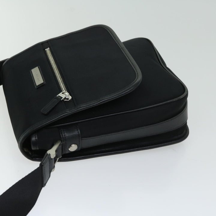 Burberry Shoulder Bag Nylon Black Auth bs12201