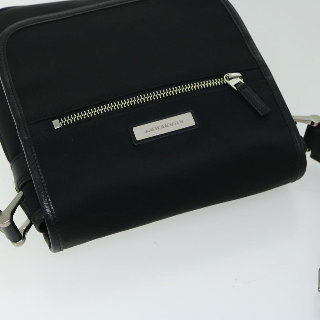 Burberry Shoulder Bag Nylon Black Auth bs12201