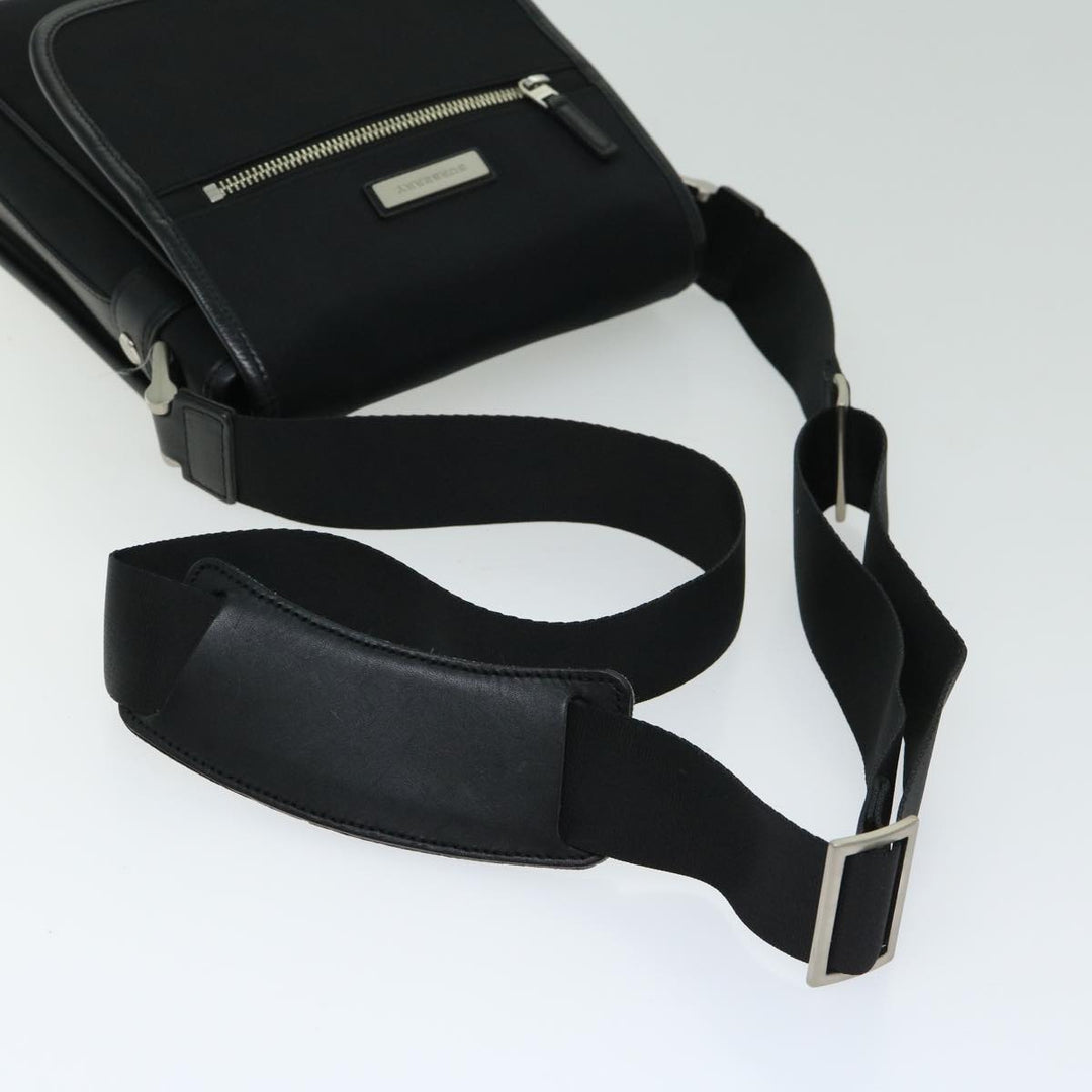 Burberry Shoulder Bag Nylon Black Auth bs12201