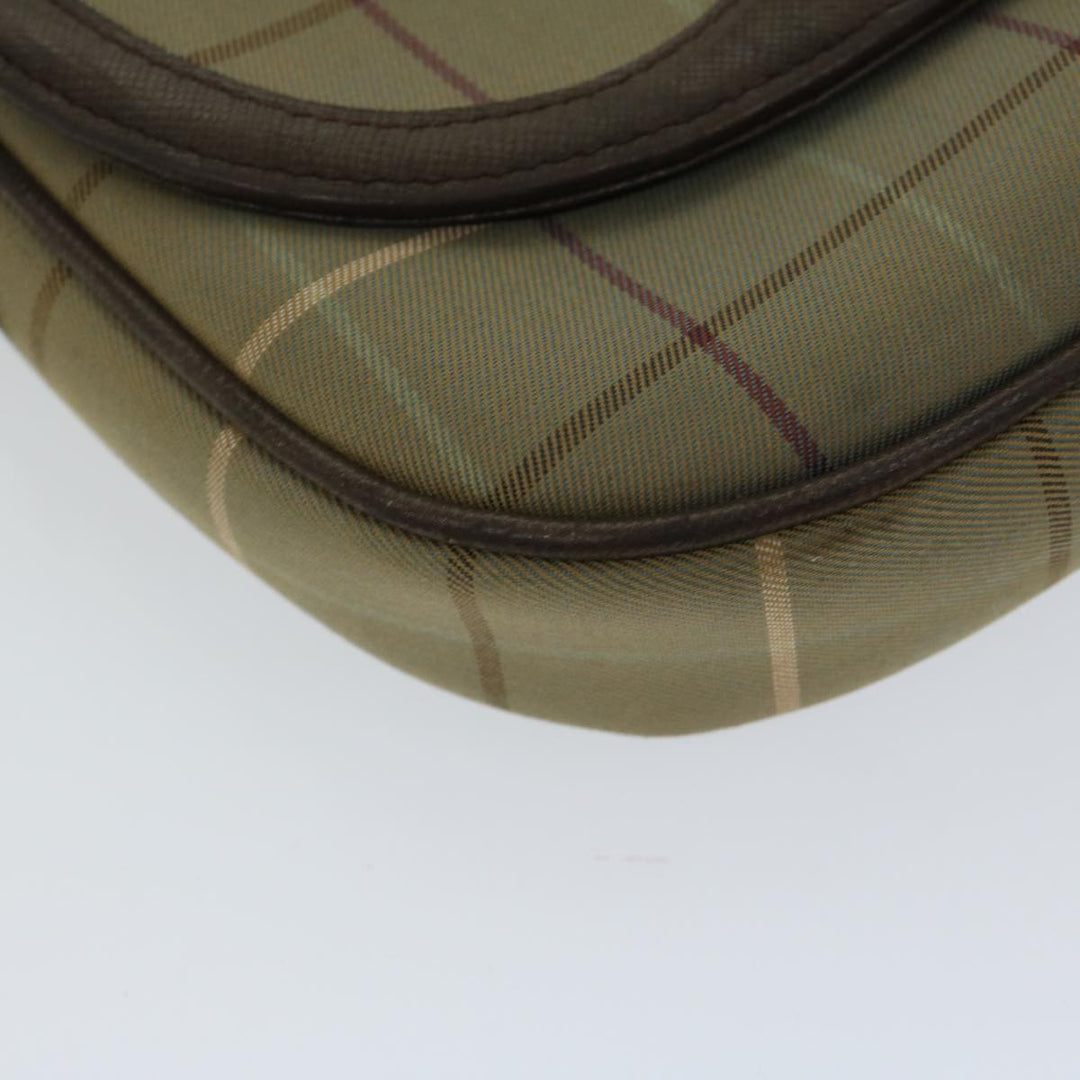 BurberrySs Nova Check Shoulder Bag Canvas Beige Auth bs12210