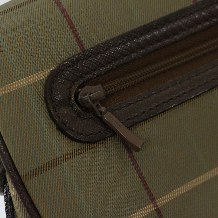 BurberrySs Nova Check Shoulder Bag Canvas Beige Auth bs12210