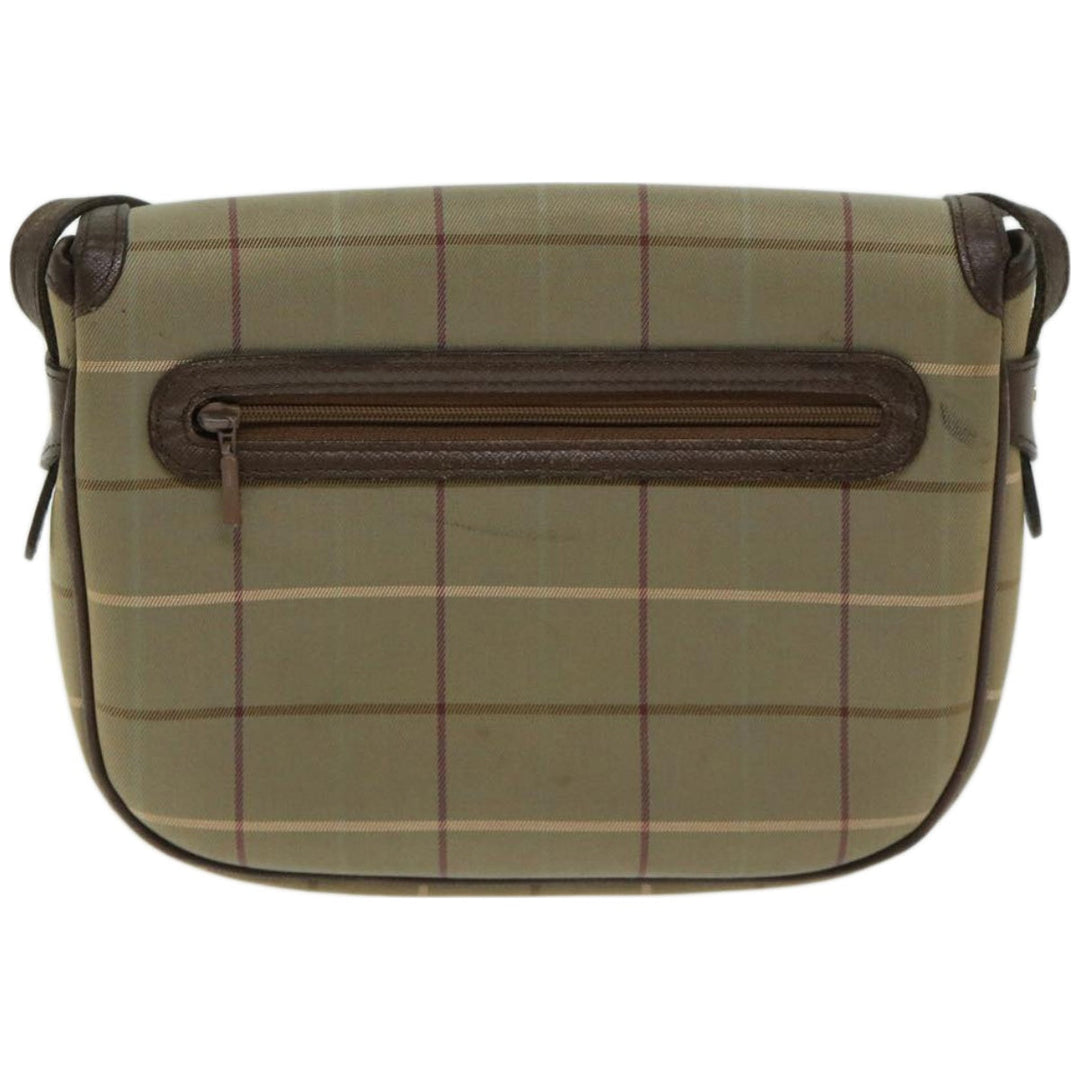 BurberrySs Nova Check Shoulder Bag Canvas Beige Auth bs12210