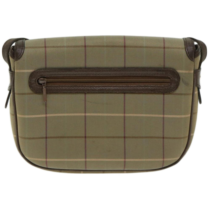 BurberrySs Nova Check Shoulder Bag Canvas Beige Auth bs12210