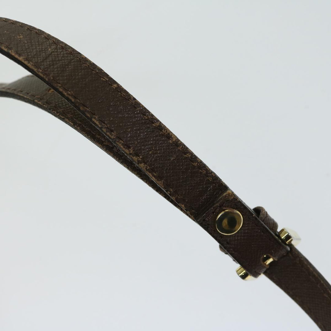 BurberrySs Nova Check Shoulder Bag Canvas Beige Auth bs12210