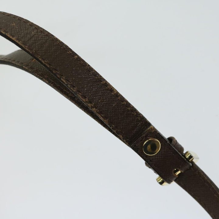 BurberrySs Nova Check Shoulder Bag Canvas Beige Auth bs12210