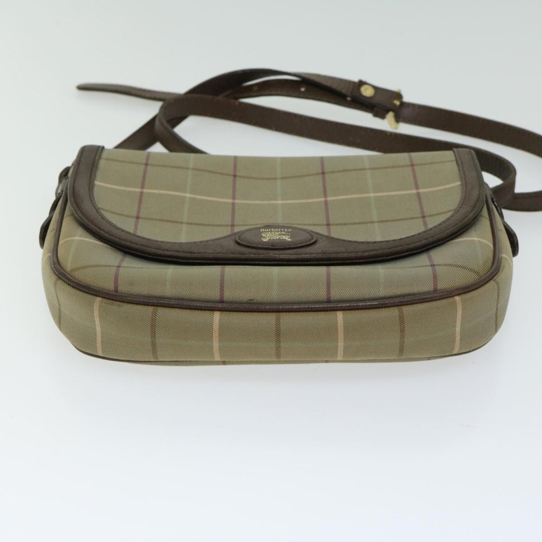 BurberrySs Nova Check Shoulder Bag Canvas Beige Auth bs12210
