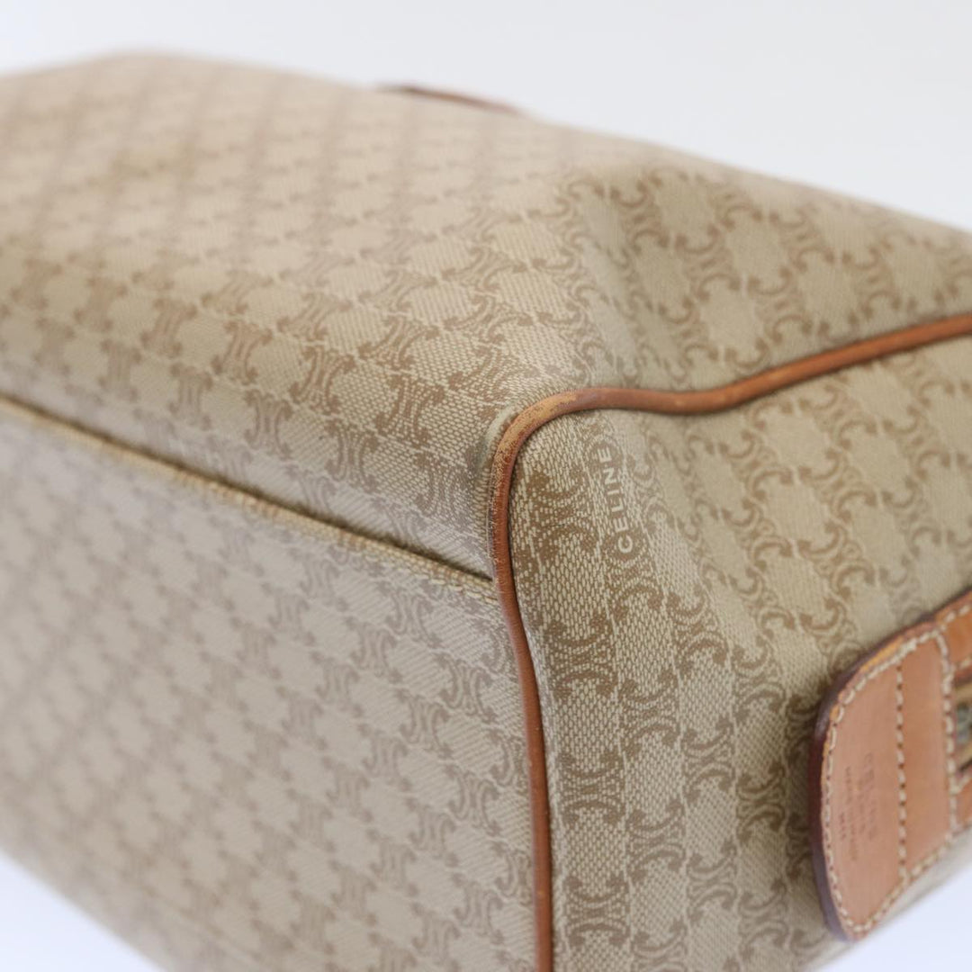Celine Macadam Canvas Boston Bag Beige  12260