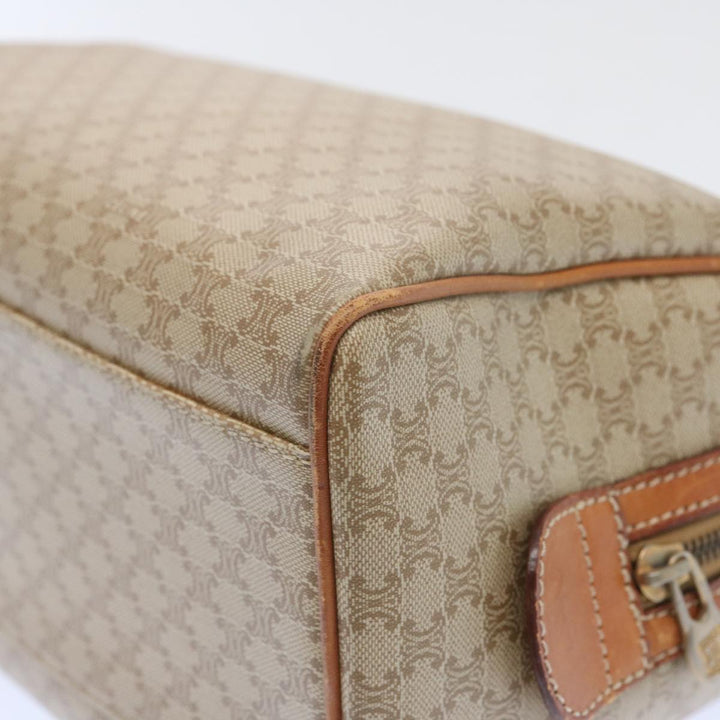 Celine Macadam Canvas Boston Bag Beige  12260