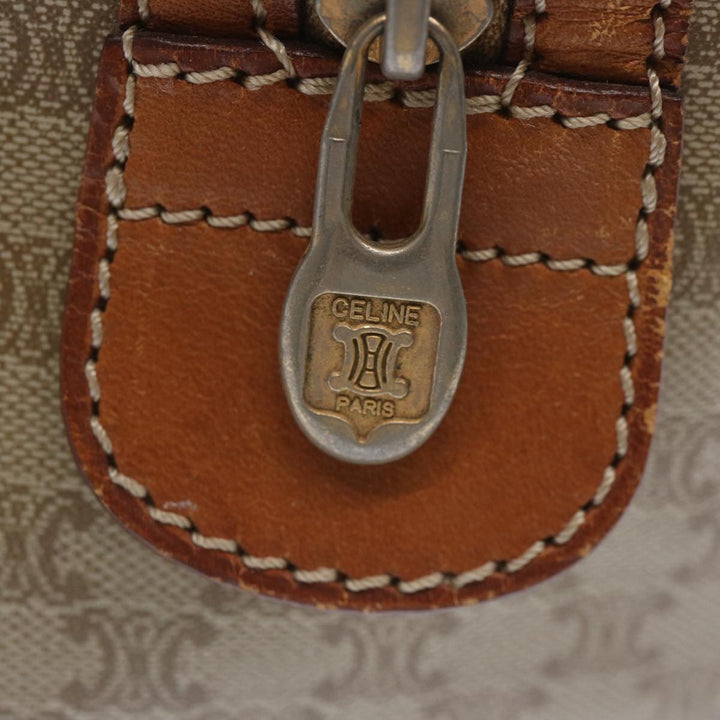 Celine Macadam Canvas Boston Bag Beige  12260