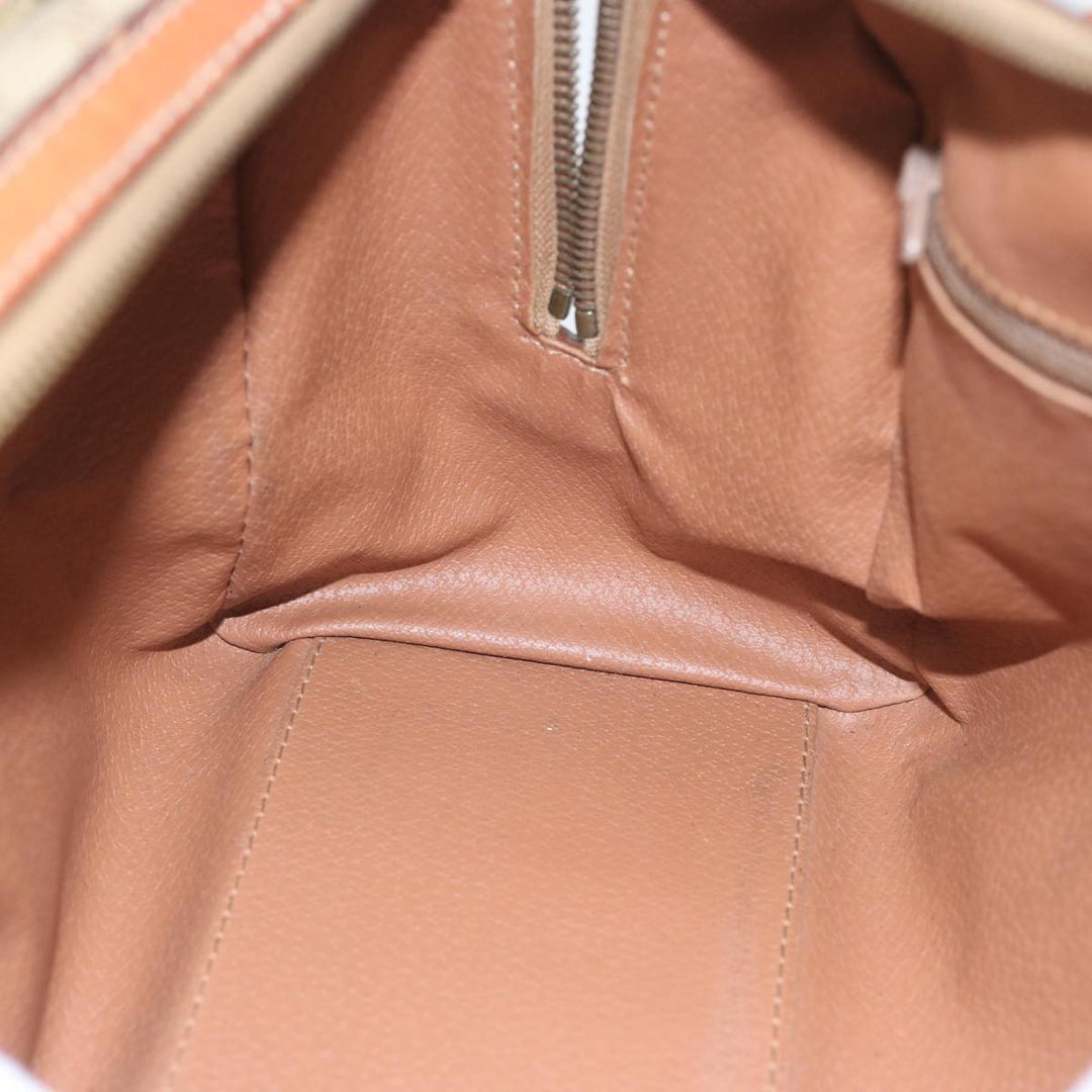 Celine Macadam Canvas Boston Bag Beige  12260