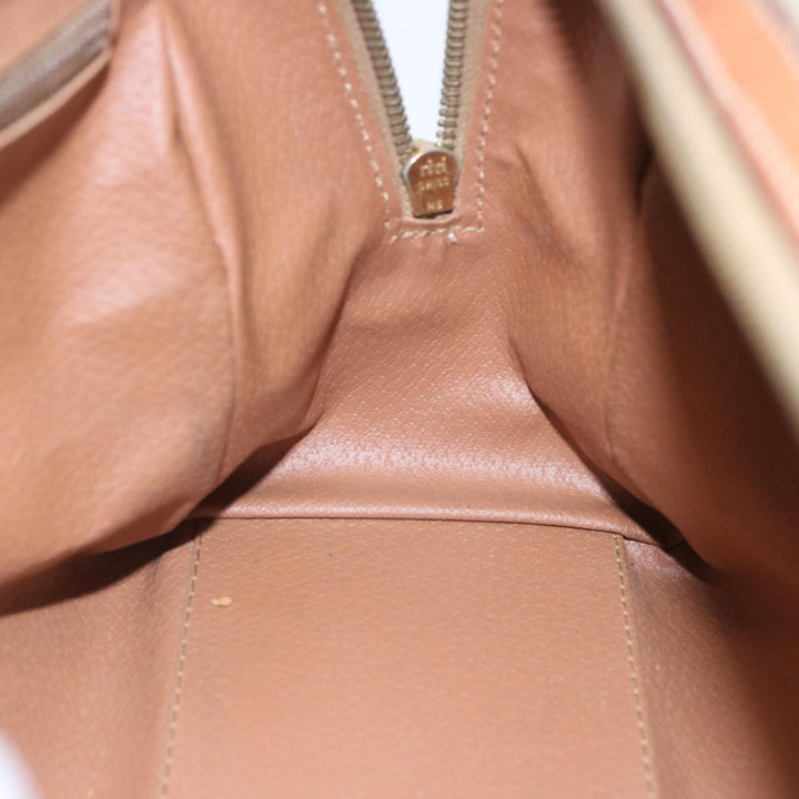 Celine Macadam Canvas Boston Bag Beige  12260