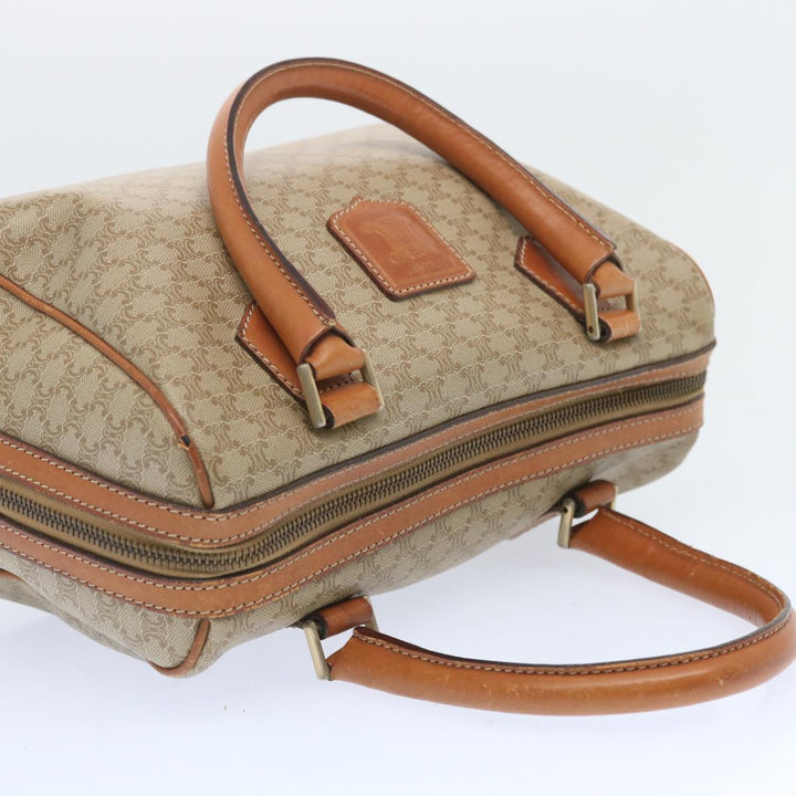 Celine Macadam Canvas Boston Bag Beige  12260