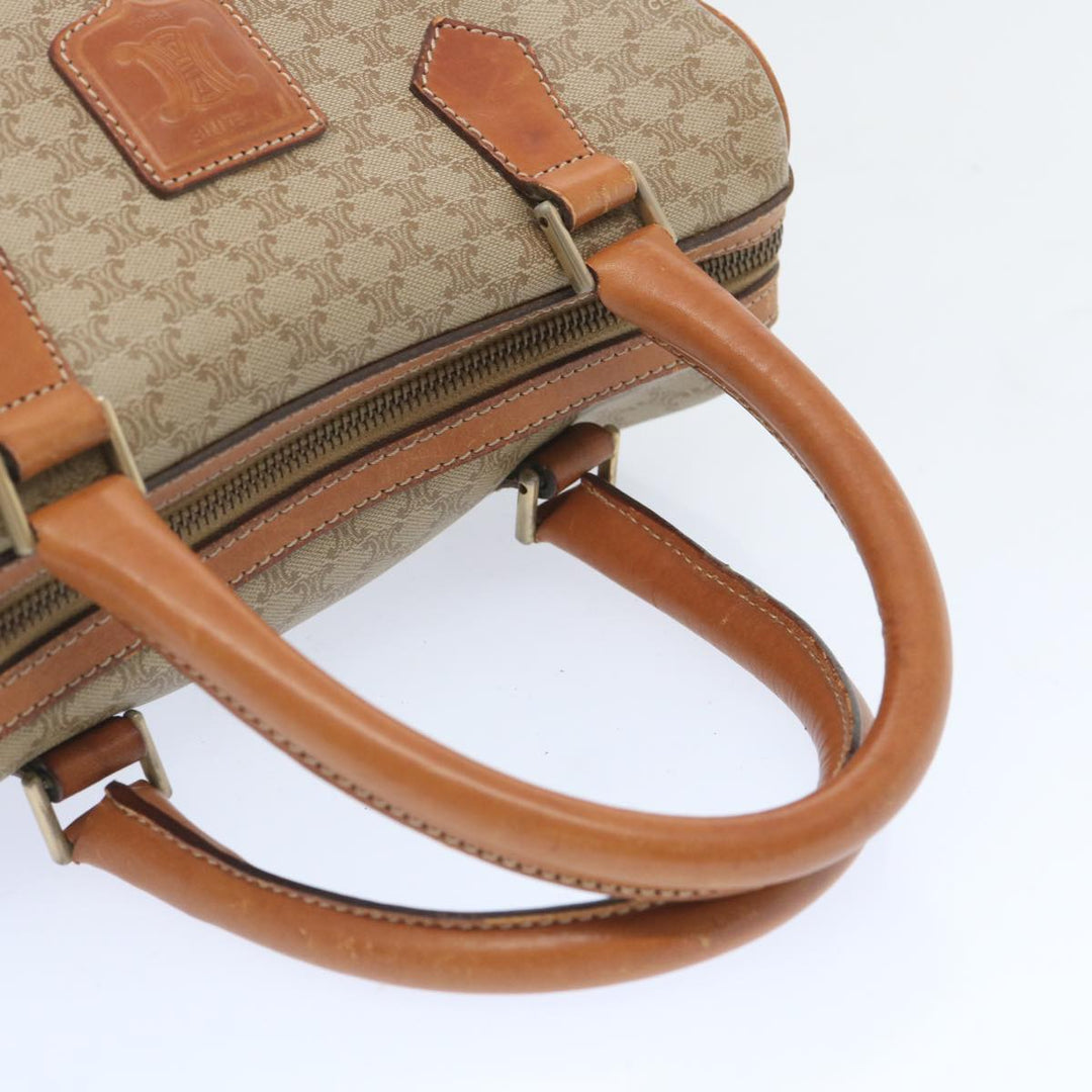 Celine Macadam Canvas Boston Bag Beige  12260