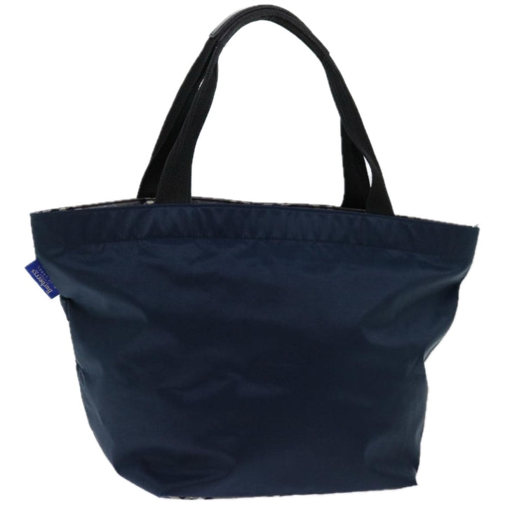 BurberrySs Blue Label Hand Bag Nylon Navy Auth bs12309