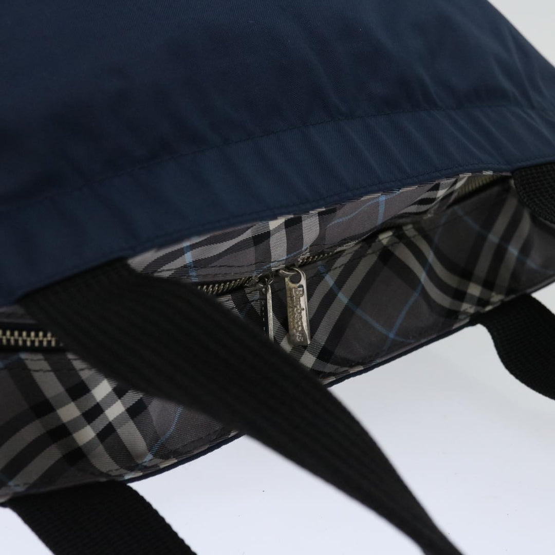 BurberrySs Blue Label Hand Bag Nylon Navy Auth bs12309