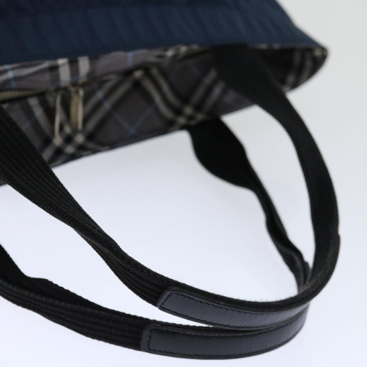 BurberrySs Blue Label Hand Bag Nylon Navy Auth bs12309