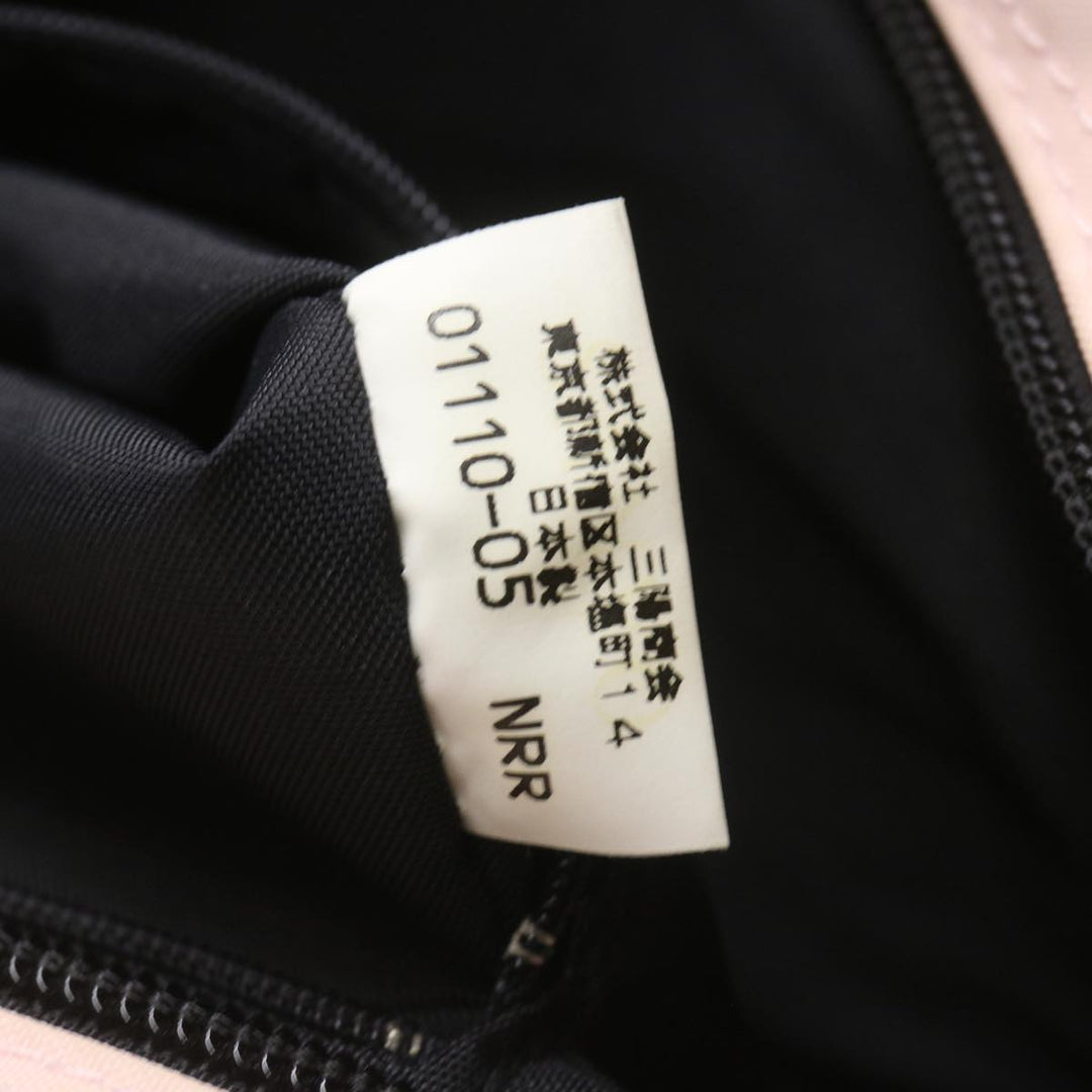 BURBERRY Nova Check Blue Label Hand Bag Nylon Purple Auth bs12315