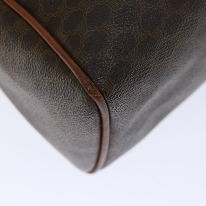 Celine Macadam Canvas Hand Bag PVC Brown Auth bs12370