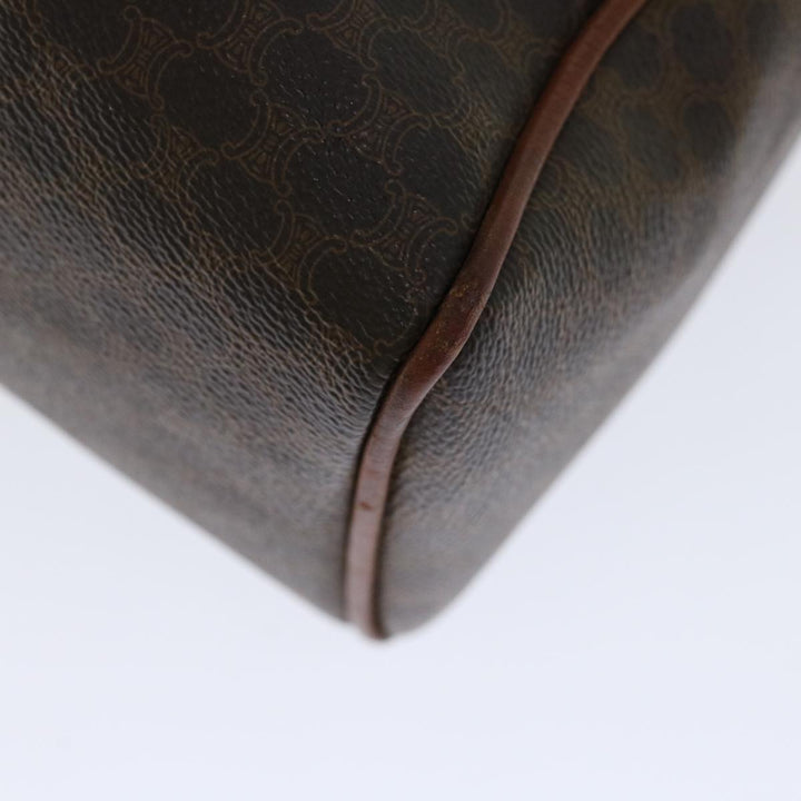 Celine Macadam Canvas Hand Bag PVC Brown Auth bs12370