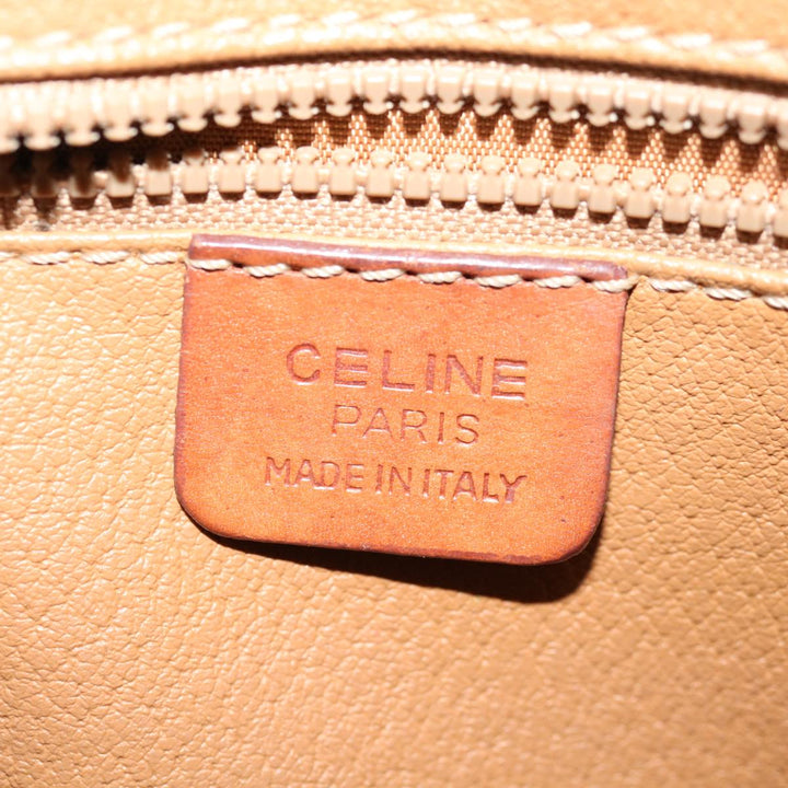 Celine Macadam Canvas Hand Bag PVC Brown Auth bs12370