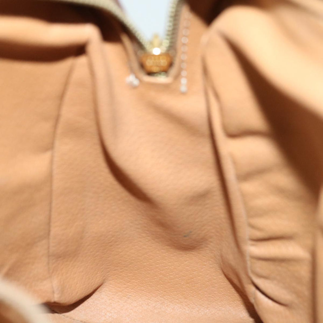 Celine Macadam Canvas Hand Bag PVC Brown Auth bs12370