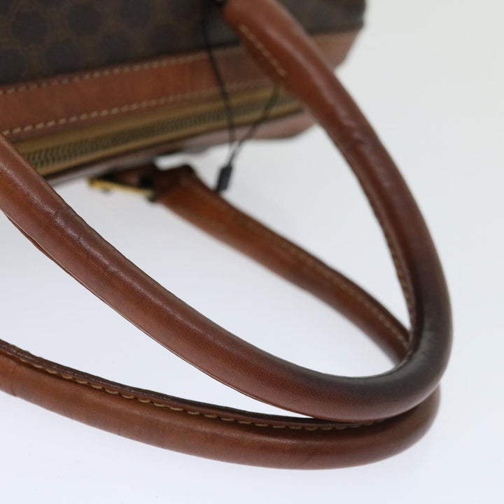 Celine Macadam Canvas Hand Bag PVC Brown Auth bs12370