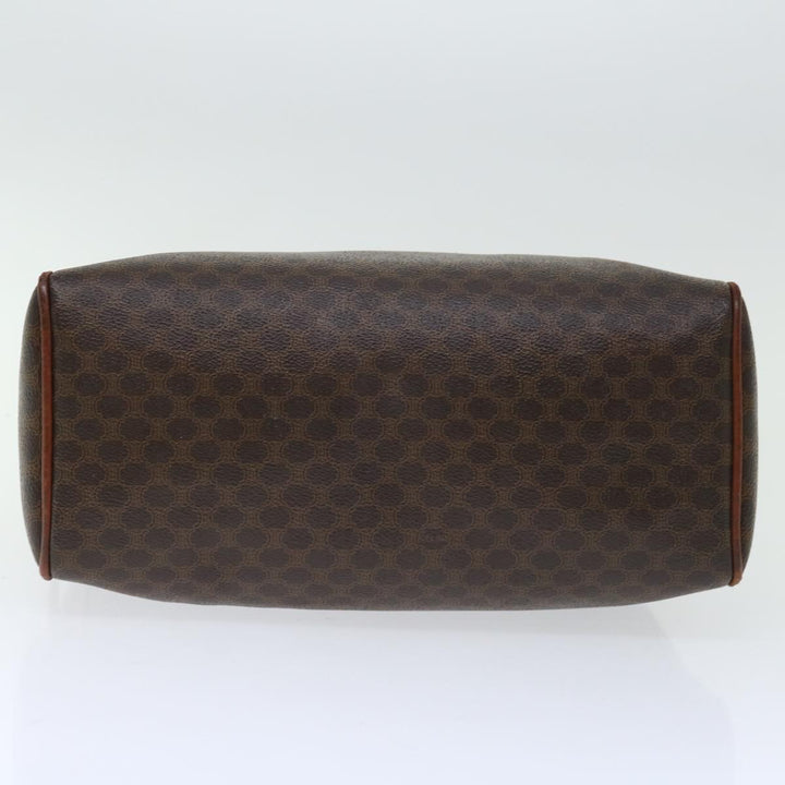 Celine Macadam Canvas Hand Bag PVC Brown Auth bs12370