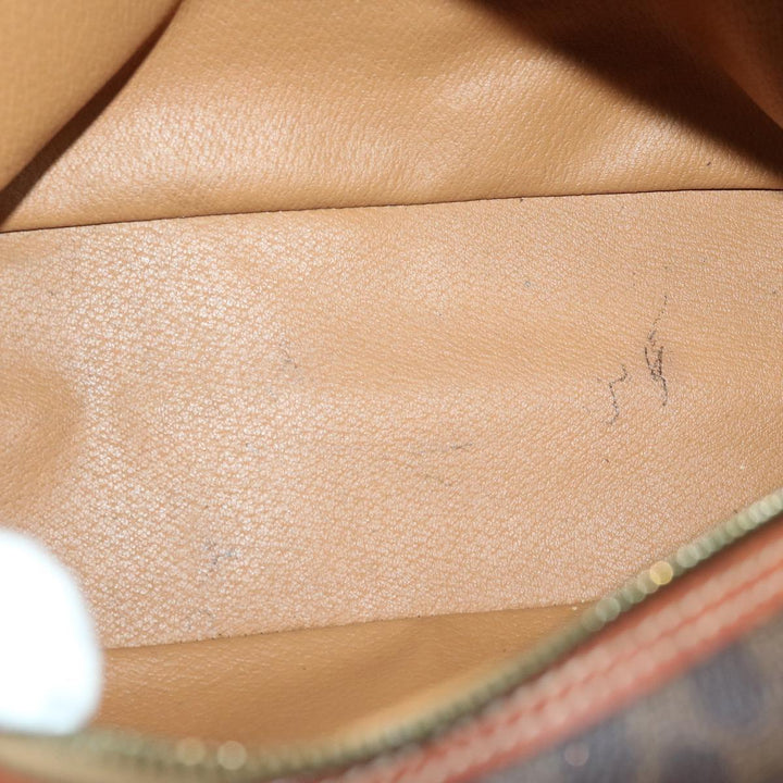 Celine Macadam Canvas Hand Bag PVC Brown Auth bs12435