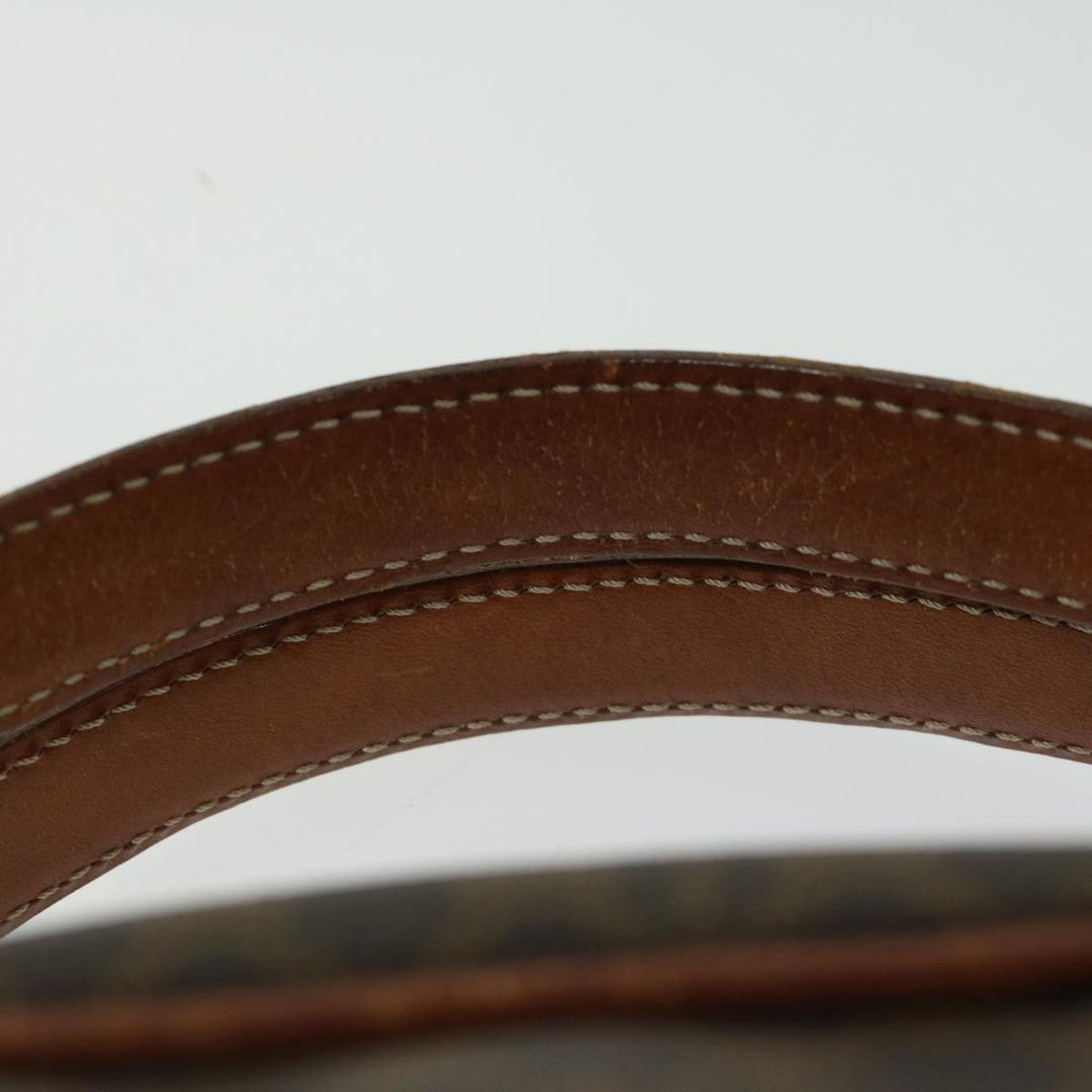Celine Macadam Canvas Hand Bag PVC Brown Auth bs12435